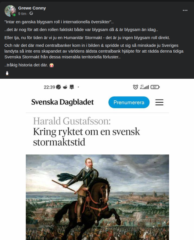 Svensk Stormaktstid & Internationella Översikter..