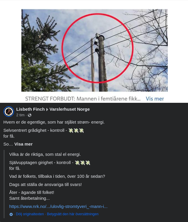 Norskt Strömtjuveri..