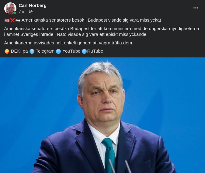 Misslyckat Senatorsbesök I Budapest