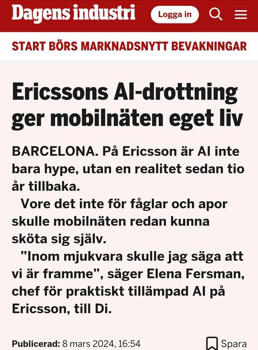 Decenniumgammal Ericsson-AI
