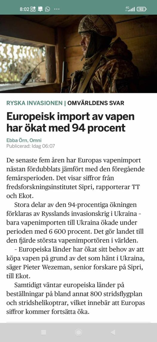 Europeisk Vapenimport