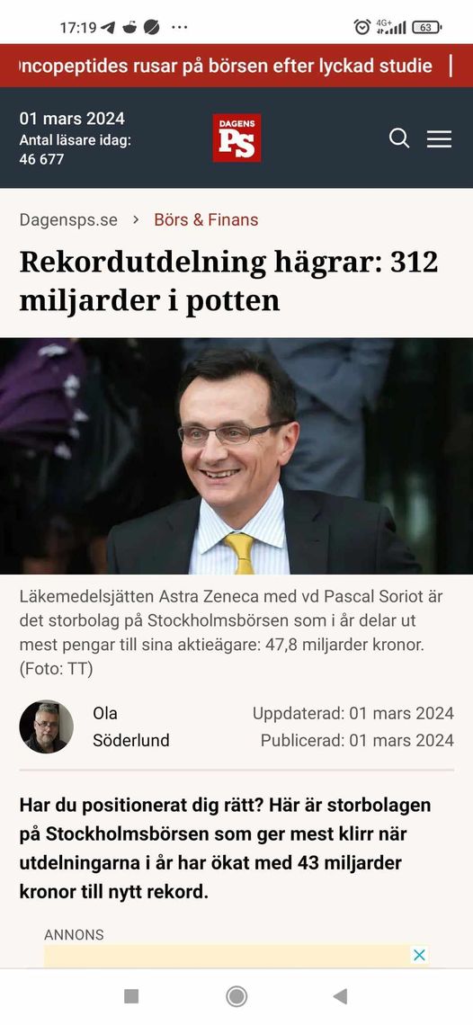 Sjukt Populariserande Aktieutdelningar