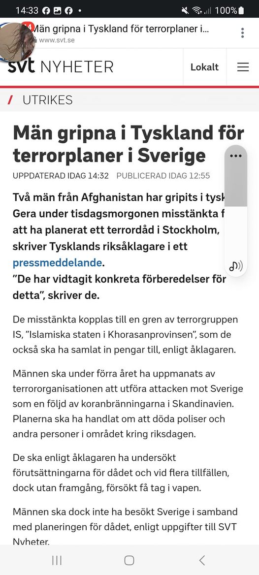 Svenskt Terrorplanerande Gripna I Tyskland