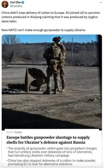 Sanktionerad Krutbrist