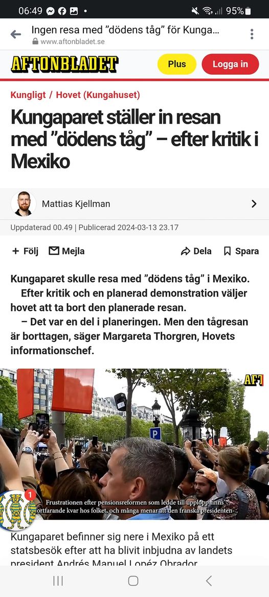 Inställd Kunglig Tågresa I Mexico