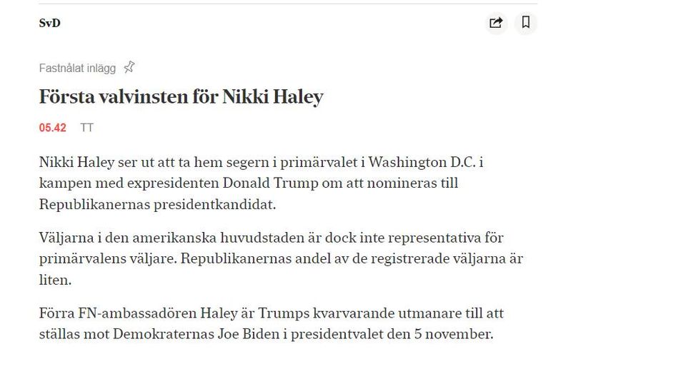 Trump, Haley & Washington D.C.