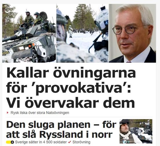 Rysk Ilska Över Provokativa Övningar
