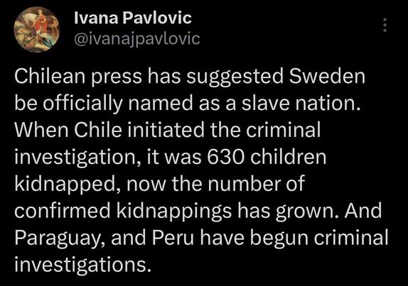 Sverige En Slavnation I Chilensk Press