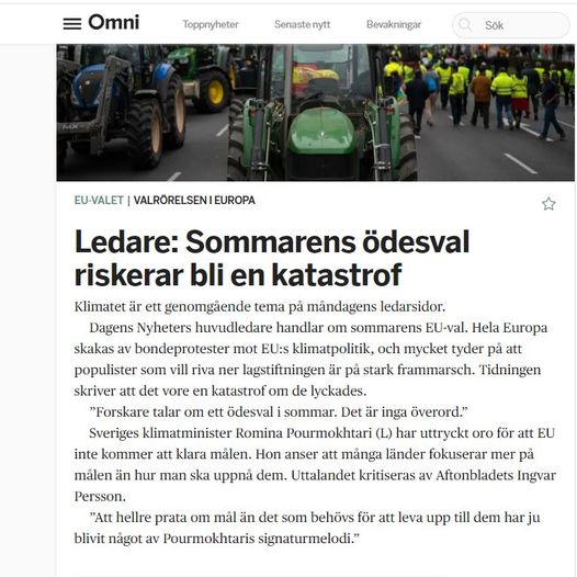 Katastrofrisk För Ödesval..