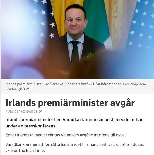 Irlands PM Avgår