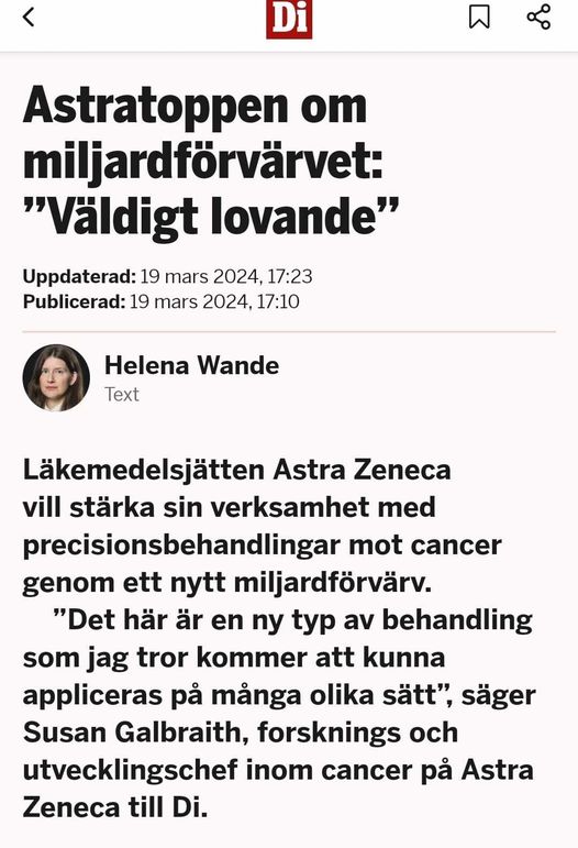 Astra Zeneca & Cancer