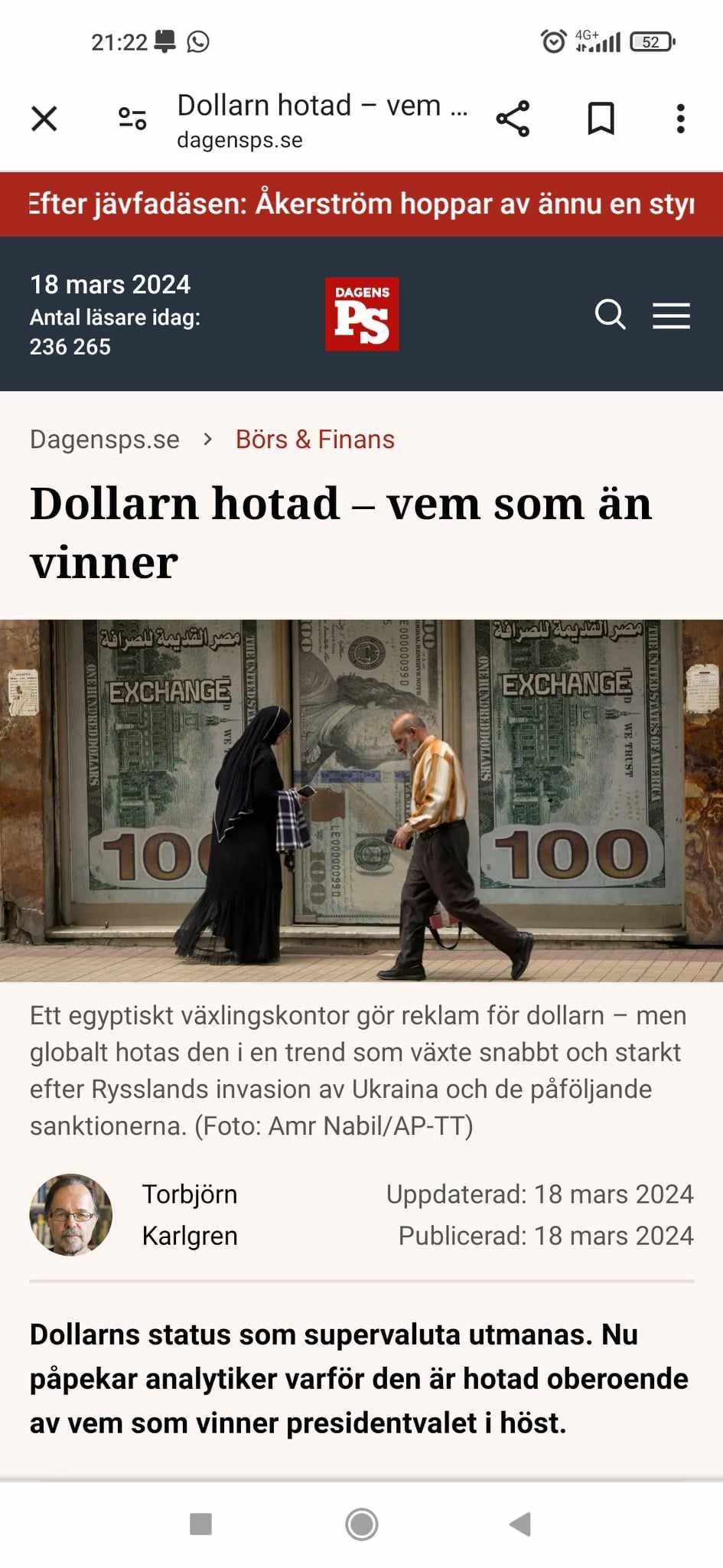 Dollarvärde..