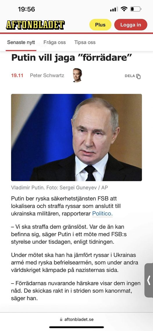 Putin På Förrädarjakt