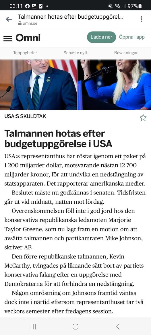 Budgetuppgörelse & Hotad Talman