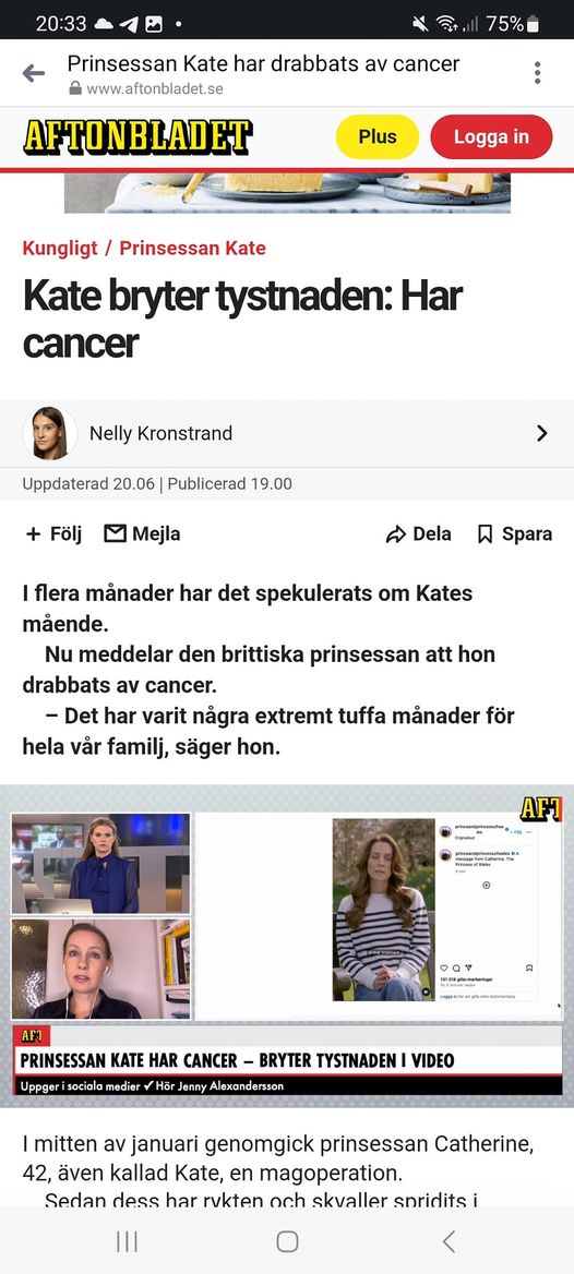 Cancer För Kate