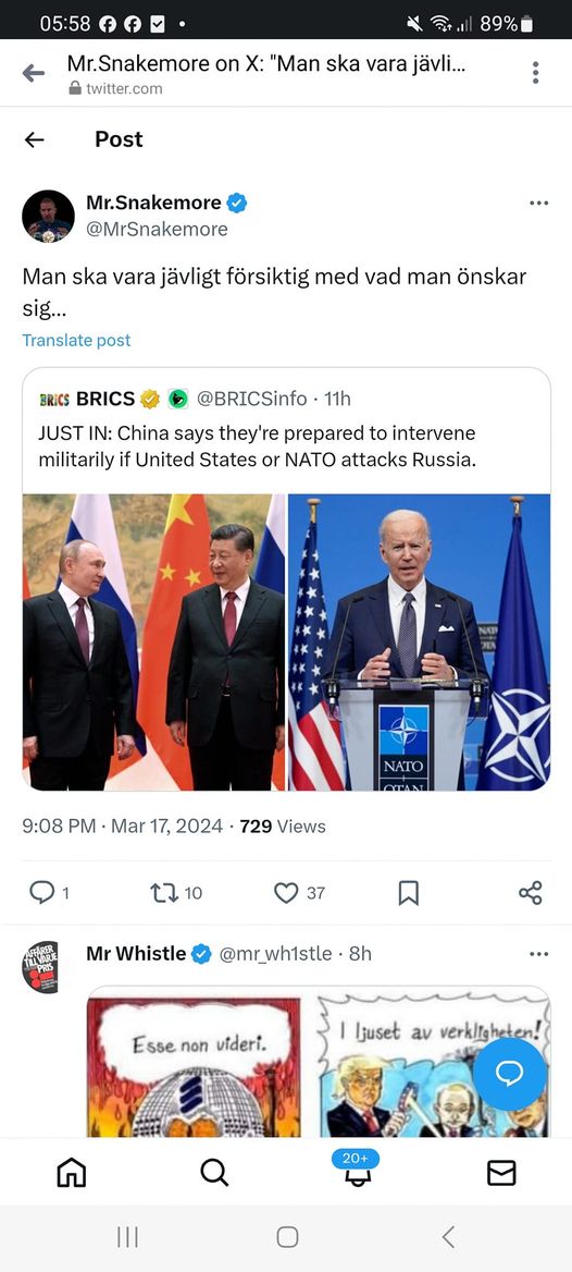 Kina, Ryssland & Houthier