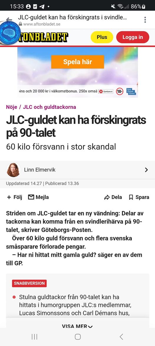 JLC-Guldet & Alex Schulman?..