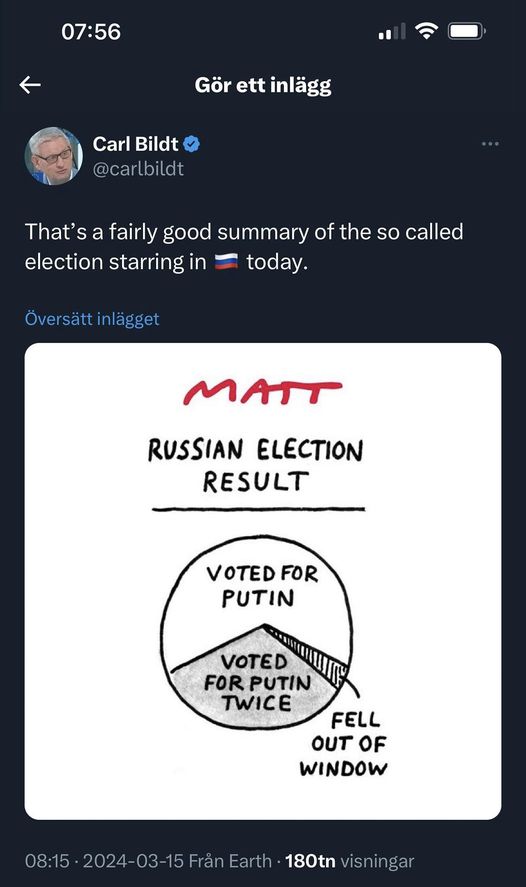 Bildt Mot Vägs Ände