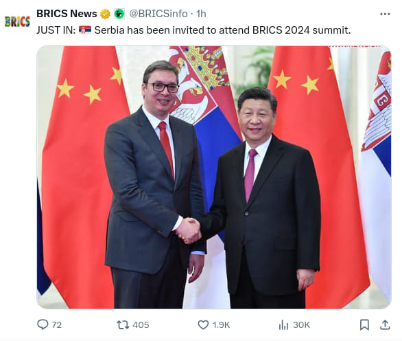 BRICS Bjuder In Serbien På Möte