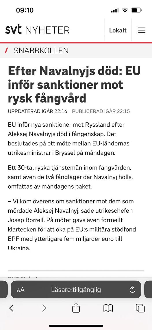 EU-Sanktioner Mot Rysk Fångvård
