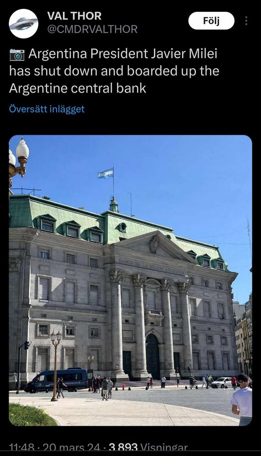 Argentina Hanterar Centralbanken