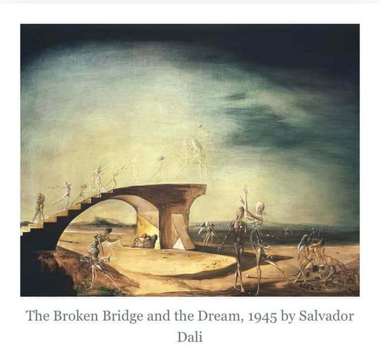 Trasig Bro I en Dali-Dröm
