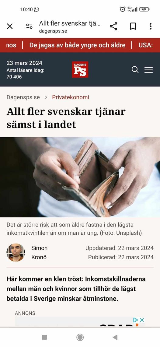 Allt Fler Tjänar Sämst
