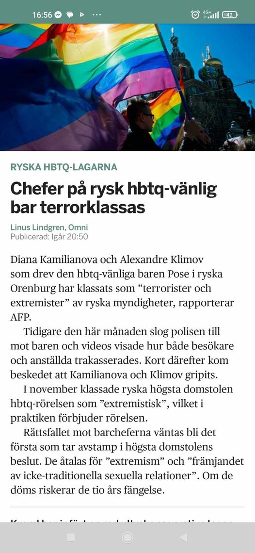 Rysk HBTQ-Lagprövning
