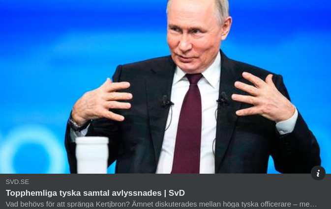 Den Tyska Säkerhetsapparaten, Taurus & SAAB I SvD