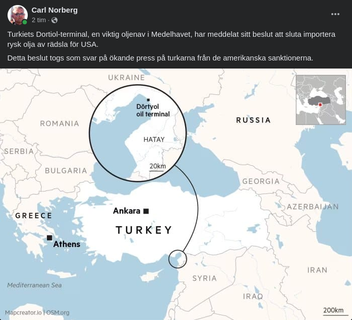 Importstopp För Rysk Olja På Turkiets Dortiol-Terminal