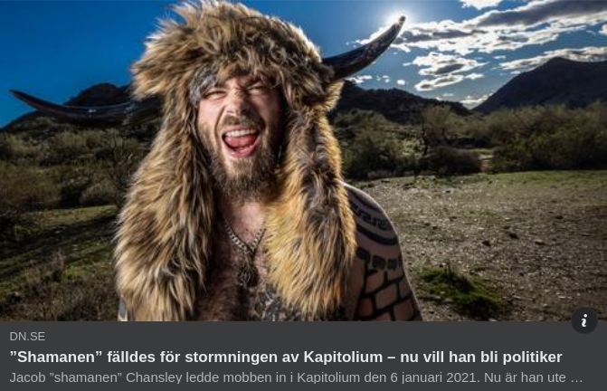 DN Tar Rygg På Kapitolium-Schamanen