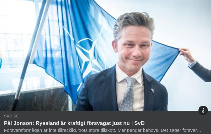 Försvarsministern & Försvarspengar