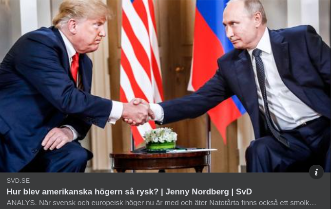 Rysk Höger I USA För Jenny I SvD