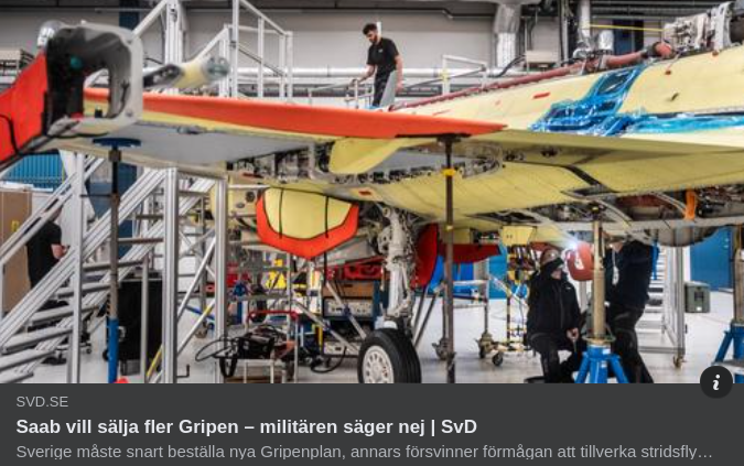 Enskilt Vinstmaximerande Svensk Stridsflygplanstillverkning