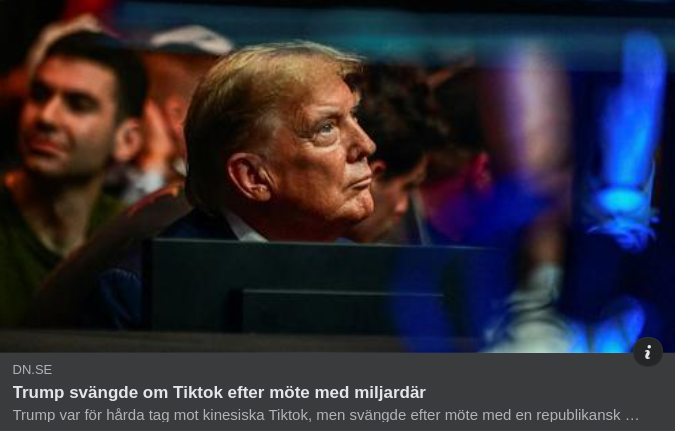 Tiktoksvängande Trump