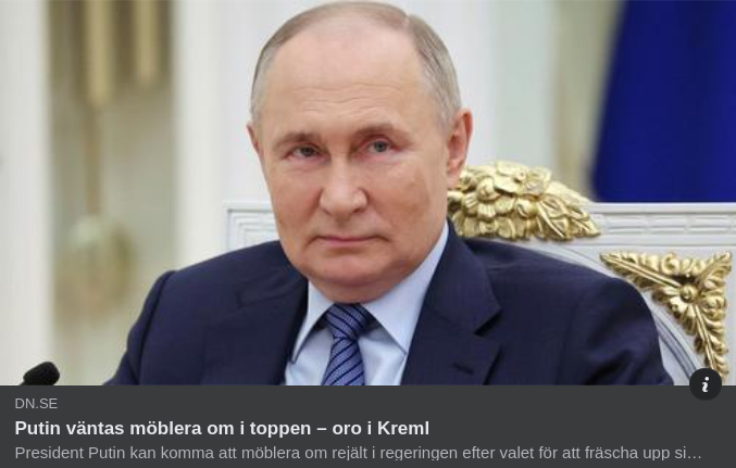 Kremlsk Toppmöbleringsoro I DN