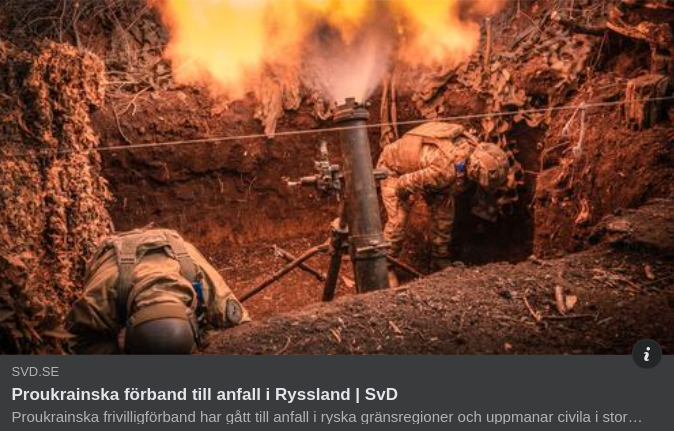 Proukrainska Förband Anfaller Ryssland..