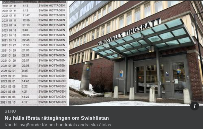 Swishlistan I Rättegång