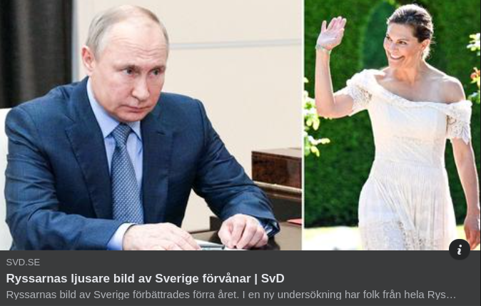 Förvånat I SvD Över Ljus Rysk Sverigebild