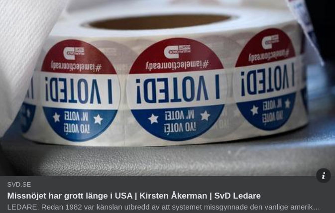 Långgrott Amerikanskt Missnöje I SvD