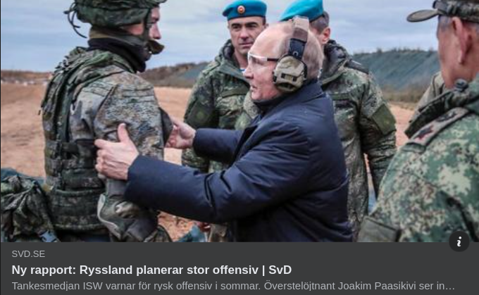 Storoffensivsplanerande Ryssland I SvD