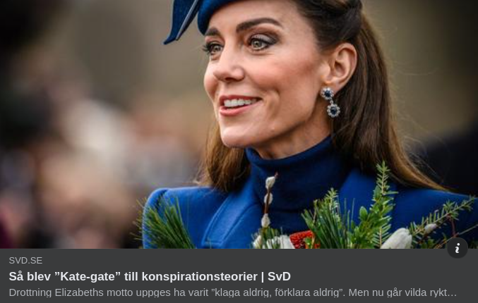 Kate-Gate Konspirationsteorier I SvD