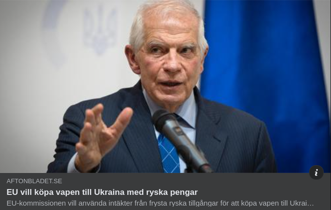 Ryska Pengar & Vapenköpande EU