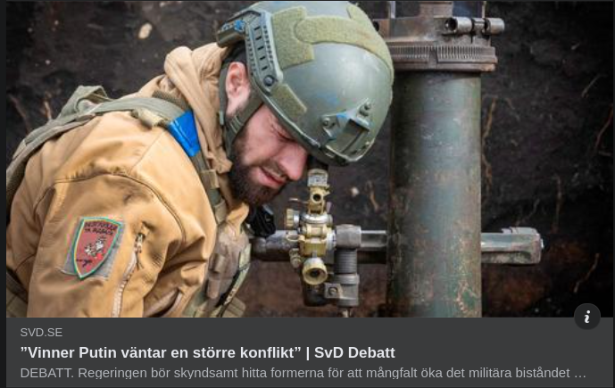 Listade Krigsivrare I SvD