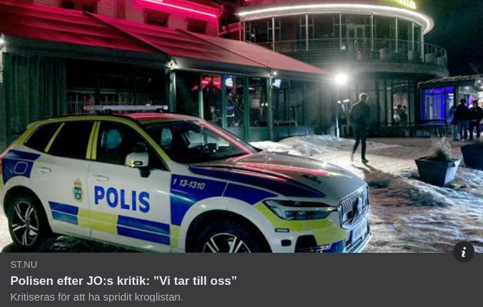 Polisen Tar Till Sig JO-Kritik..
