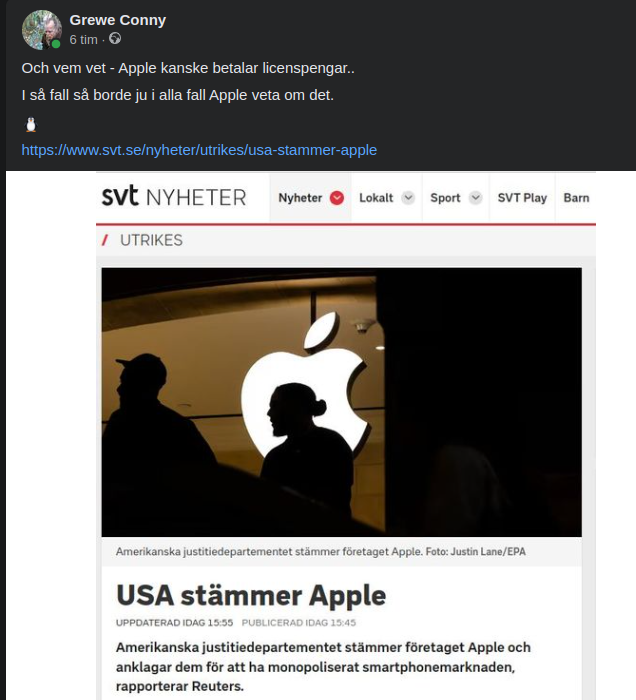 USA Stämmer Apple