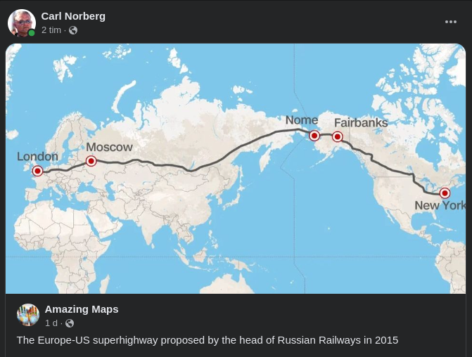 London - New York Järnväg