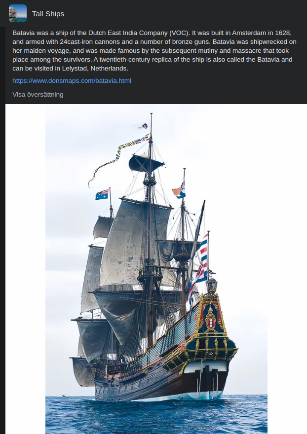 Batavia - Holländska Ostindiska Kompaniet