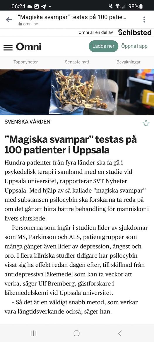 Magiska Svampar Testas
