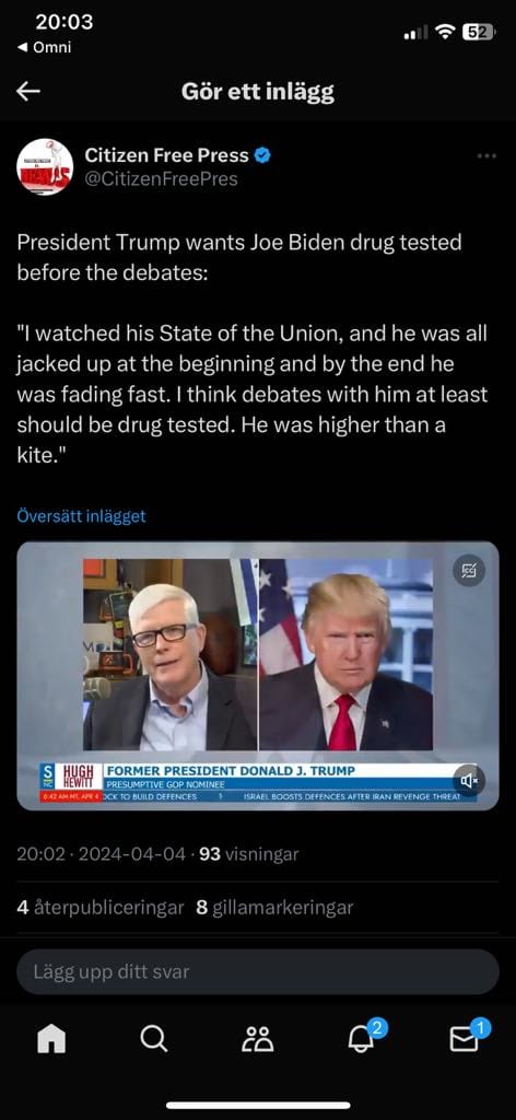 Trump Vill Ha Drogtestad Joe